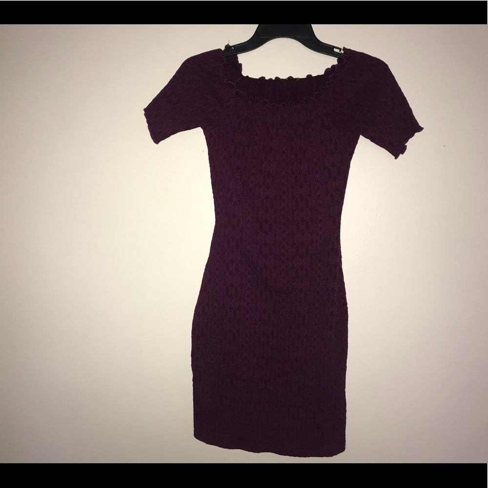 off the shoulder cocktail dress